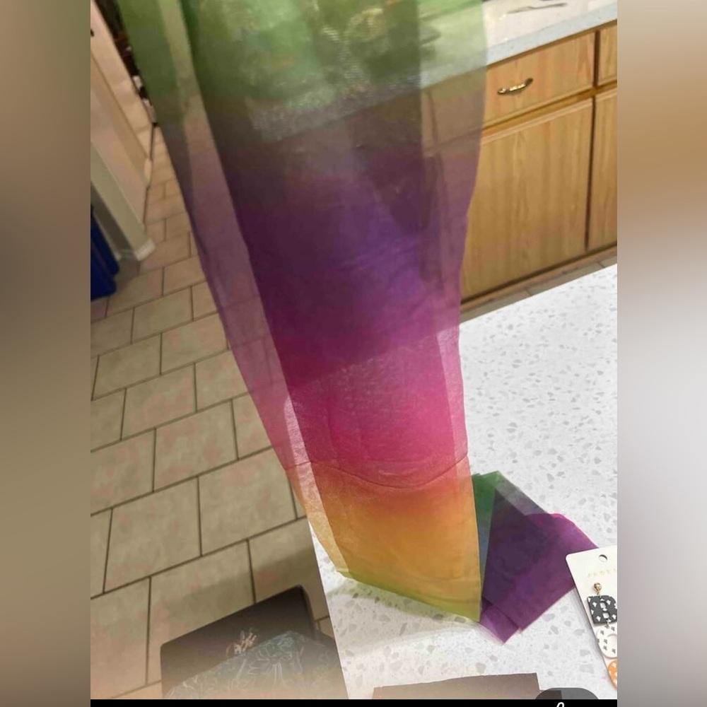NIP Vibrant ombre colorful tights. One size. 🩷🧡💜💚💚 - Picture 4 of 5